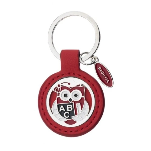 PORTACHIAVI ROSSO E GUFO LAUREA cm 7,5