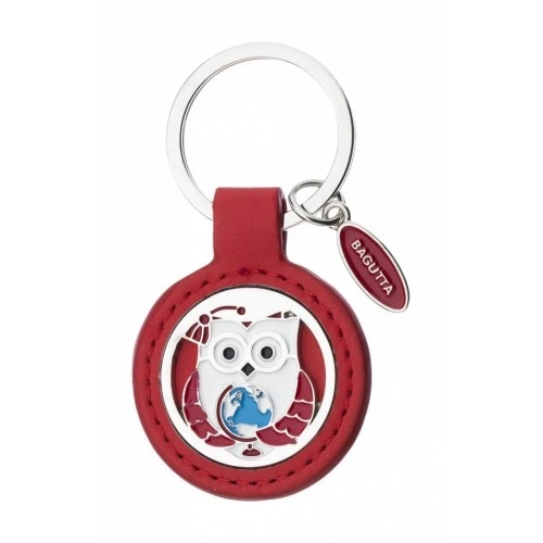 PORTACHIAVI ROSSO E GUFO LAUREA cm 7,5