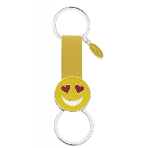 PORTACHIAVI SMILE CON NASTRINO 2 CUORI