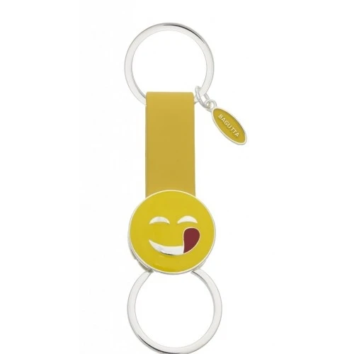 PORTACHIAVI SMILE CON NASTRINO LINGUA FUORI