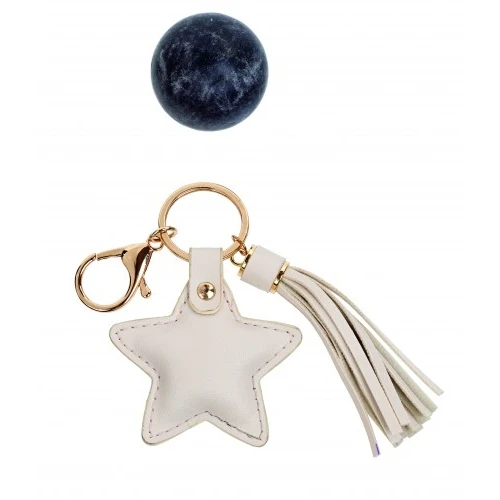 PORTACHIAVI STELLA NAPPA ECOPELLE C/BUSTA