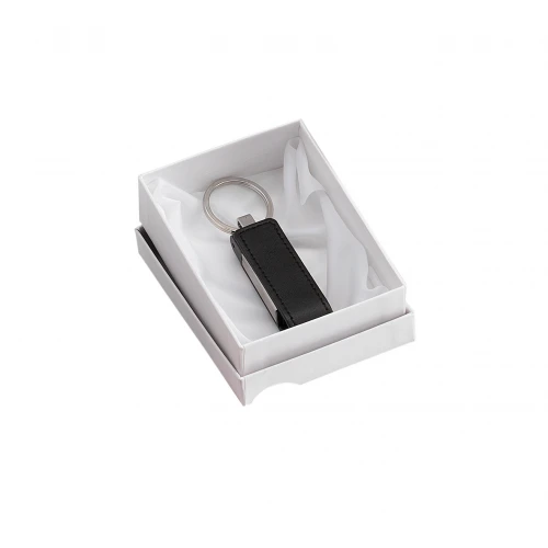 PORTACHIAVI USB 16GB PELLE NERA