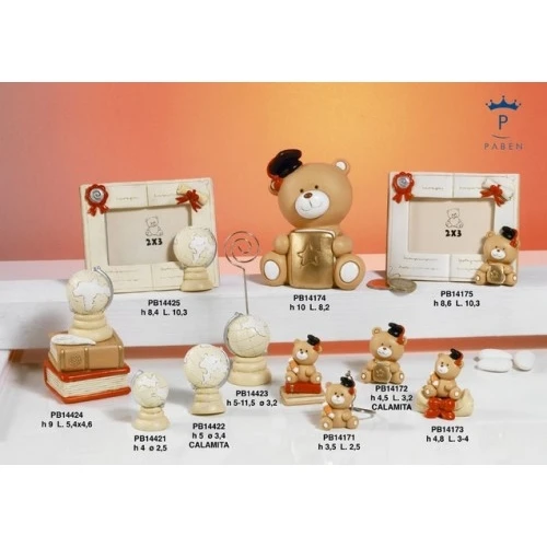 PORTAF.ORSETTO LAUR.10.3 CM.RESINA