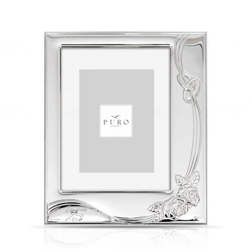 PORTAFOTO 25ESIMO ROSE 20X25