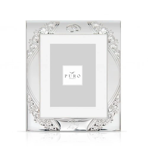 PORTAFOTO 25°ANNIVERSARIO LINEA FIORI 15X20