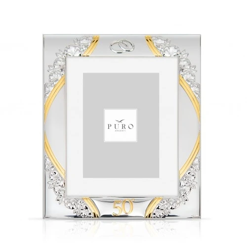 PORTAFOTO 50° ANNIVERSARIO LINEA FIORI 10X15