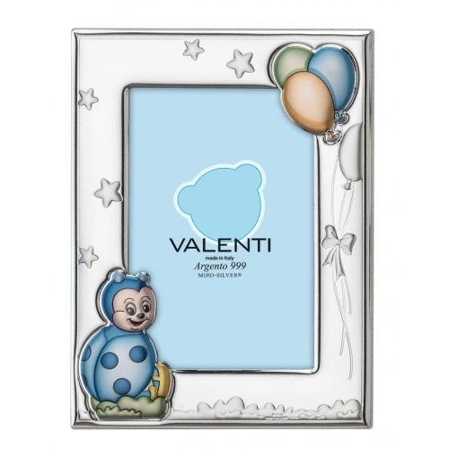 portafoto bimbo “coccinella” retro legno – 13×18 cm