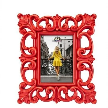 PORTAFOTO SPECCHIERA ROSSO CM 28x32