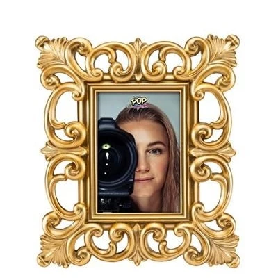 PORTAFOTO SPECCHIERA ORO CM 28x32