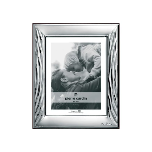 Portafoto da tavolo con cornice in argento dal design classico