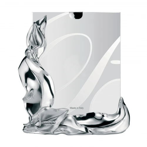 Portafoto da tavolo dal design classico con cornice in argento 