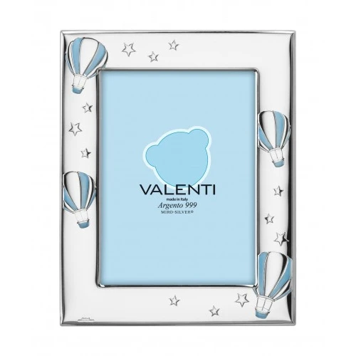 portafoto mongolfiere celeste – 9×13 cm