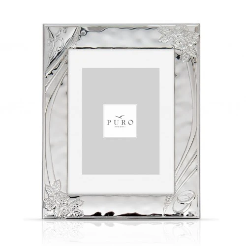 PORTAFOTO ROSE 25° NOZZE D'ARGENTO 20X25