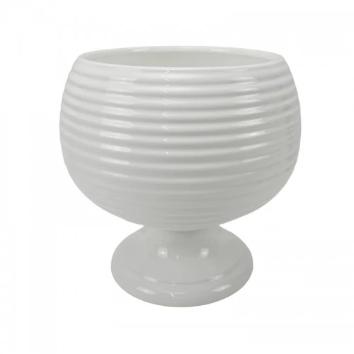 PORTAPIANTE BIANCO PORCELLANA CM.27X28