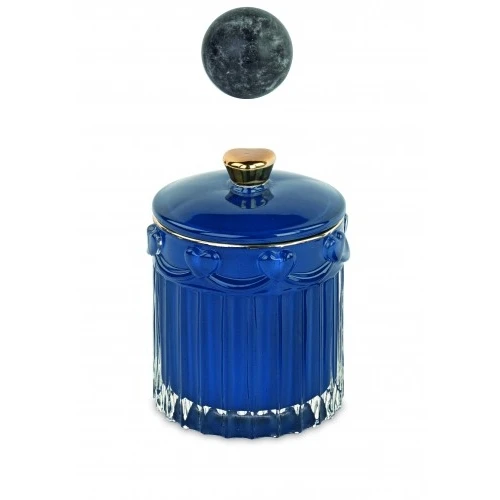 POTICHE CANDELA PROFUMATA BLU