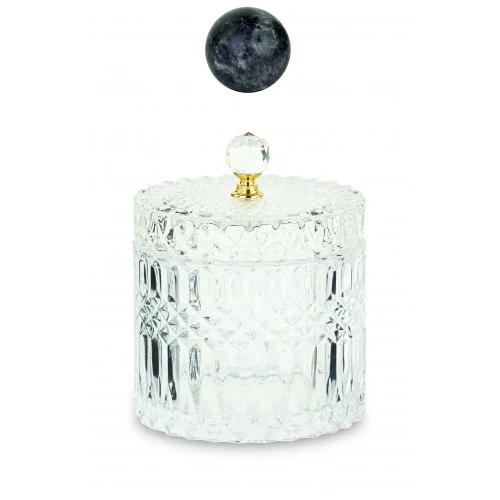 POTICHE VETRO TRASPARENTE C/SCAT