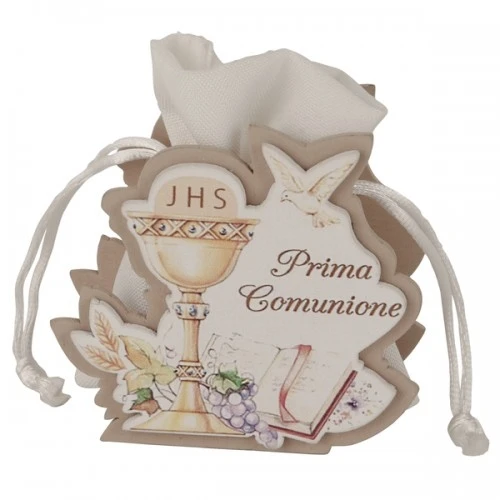 SACCHETTO CONFETTI PREGO BAG COMUNIONE CM.8 