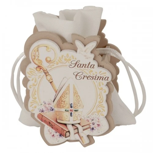 SACCHETTO CONFETTI PREGO BAG CRESIMA CM.8 