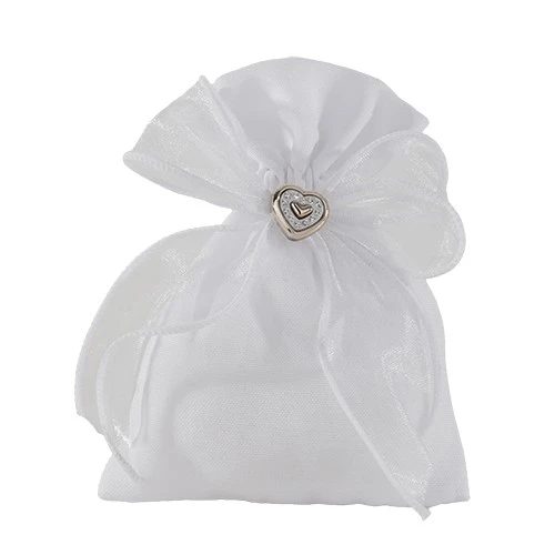 PREZIOSO HEART BAG CM 10X12 - PER CONFETTI 