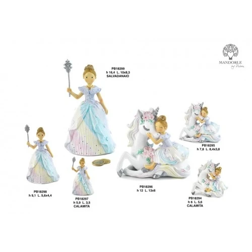 PRINCIPESSA UNICORNO 6 CM. RESINA-CALAMITA