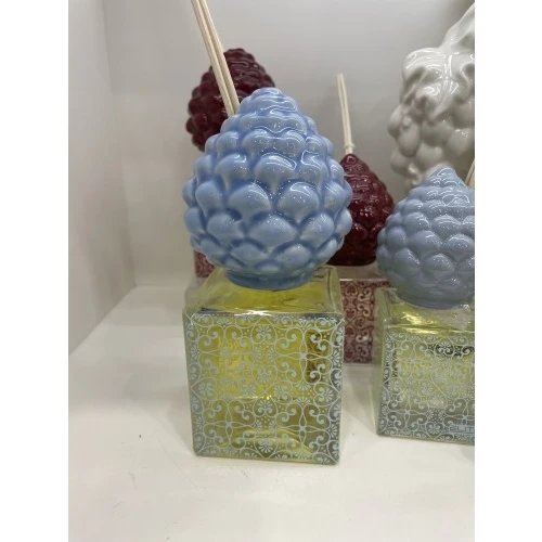 Profumatore pigna cm. 18x8 azzurro