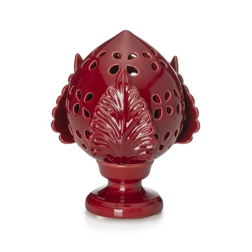 PUMO PORCELLANA BORDEAUX tea light CM.20x14
