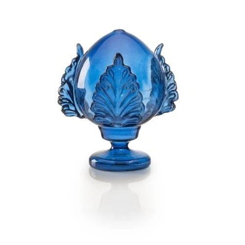 DIFFUSORE POMO VETRO BLU CHIARO CM 20