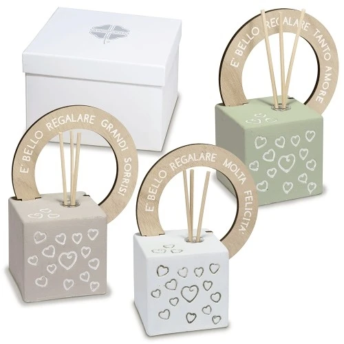 BOMBONIERA SOLIDALE - DFFUSORE PER AMBIENTI CM.7X12 H.15 COLORATI