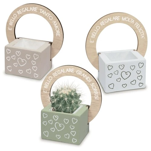 BOMBONIERA SOLIDALE - QF OSLO PORTAPIANTE CM.7X13 H.14 