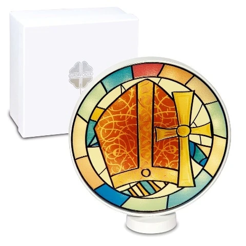 BOMBONIERA SOLIDALE - QF RITO LED CRESIMA CM.12,5X14 CON BOX 