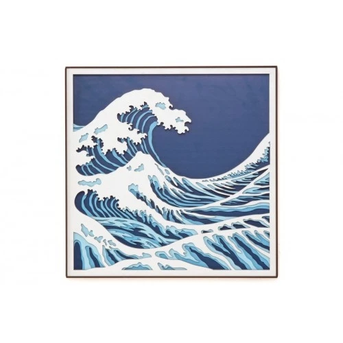 QUADRO 40X40 ONDA KANAGAWA 4STRATI