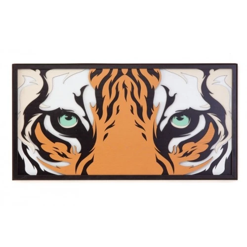 QUADRO 75X40 OCCHI DI TIGRE 5 STRATI