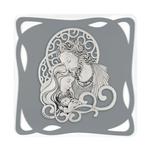 Quadro Capezzale sacra famiglia moderno 62x62