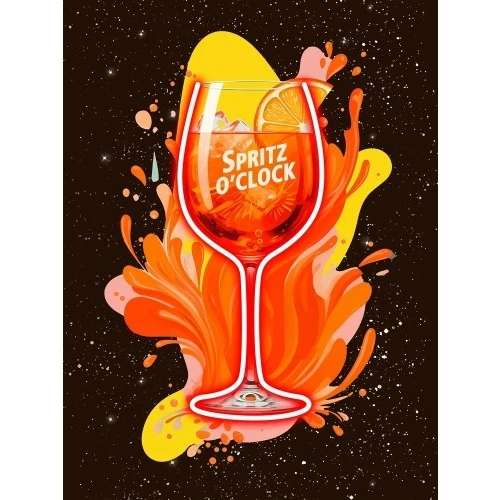 Quadro LED Spritz: L'Acrobazia di Luci che Illumina il tuo Aperitivo