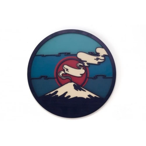 QUADRO TONDO 40CM VULCANO 5 STRATI