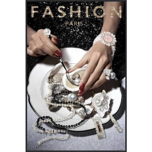 QUADRO VETRO OSTRICHE