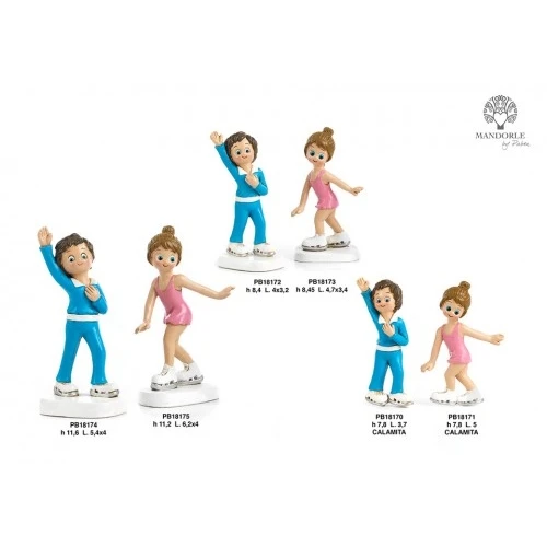 RAGAZZA PATTINATRICE 8.5 CM. RESINA