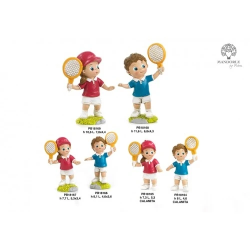RAGAZZA TENNISTA 10.6 CM. RESINA