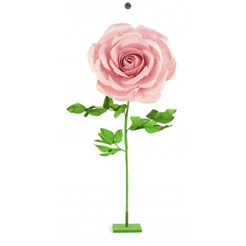 ROSA ROSA CON STELO