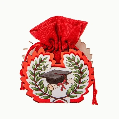 PORTACONFETTI ROUGE BAG H.7 LAUREA 