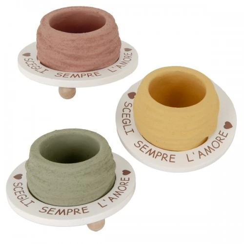 BOMBONIERA - ROUND PORTAPIANTA DM.13 H.7