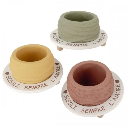 BOMBONIERA - ROUND PORTAPIANTA DM.16 H.8