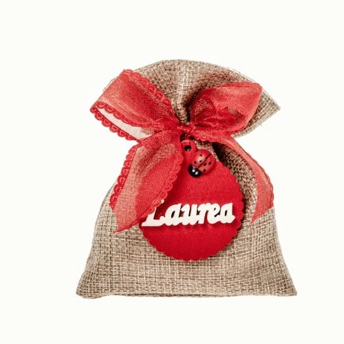 PORTACONFETTI RUSTIC LAUREA BAG CM.10X12 