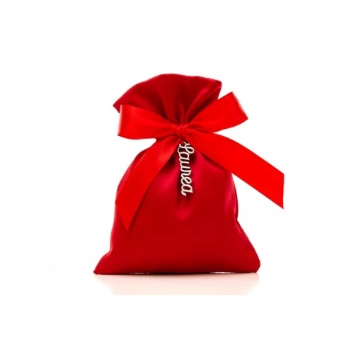 Bomboniera Solidale Laurea Cuorematto: Portaconfetti con Ciondolo Scritta Laurea in Metallo cm.10x14