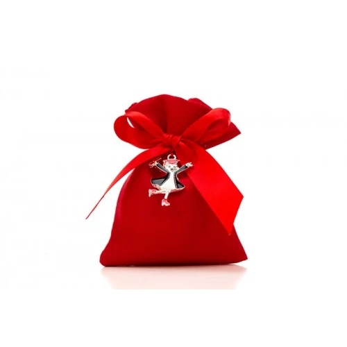 Bomboniera Solidale Laurea Cuorematto: Portaconfetti con Ciondolo Laureata e Pergamena cm.9x12