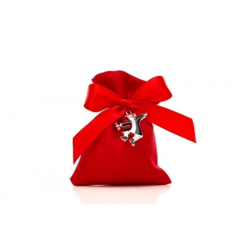 Bomboniera Solidale Laurea Cuorematto: Portaconfetti con Ciondolo Laureato e Pergamena cm.9x12