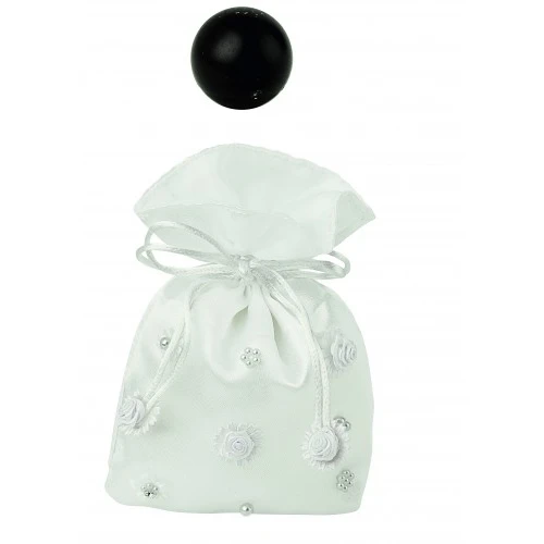 SACCHETTO BIANCO CON BOCCIOLI