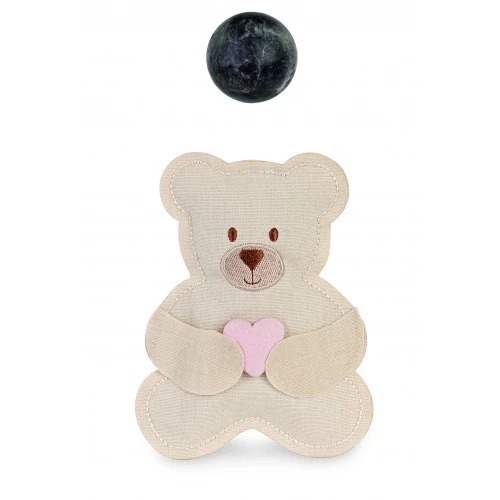 SACCHETTO ORSETTO CUORE ROSA