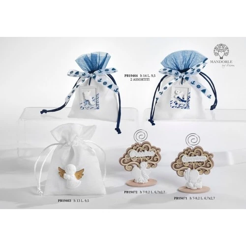 SACCHETTO CONFETTI ANGELO 13 CM. - PRIMA COMUNIONE