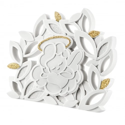 SACRO FOGLIE ANGELO 8X10 ORO